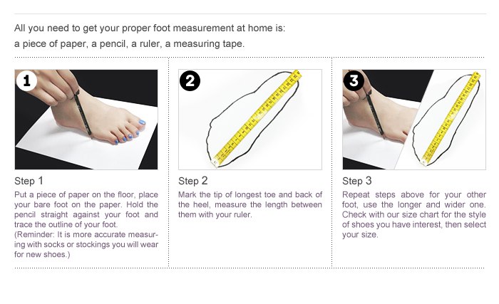 Shoes Measuring Guide