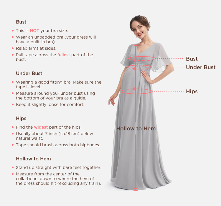 Maternity Dresses Measuring Guide 3