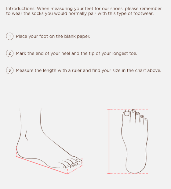 Shoes Measuring Guide