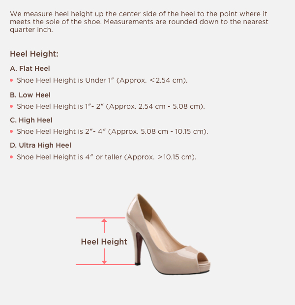 Wedding Shoes | Size Chart | JJ's House